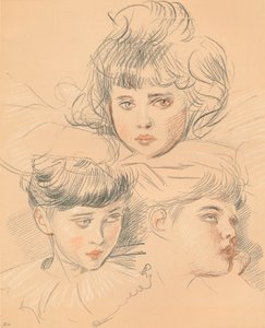 Een schets voor een portret van kinderen, ca. 1897