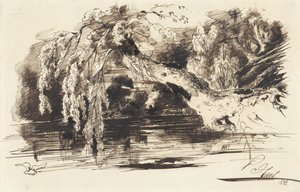 Landschap door Paul Huet