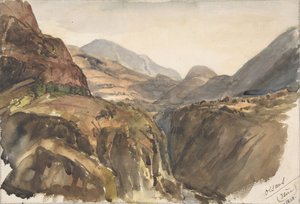 Bergzicht bij Oisans Isère, 1858