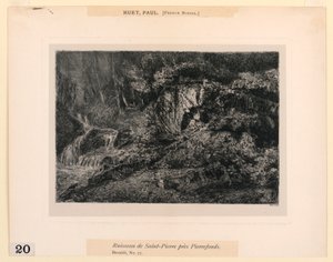Ruisseau de Saint Pierre door Paul Huet
