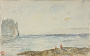 Uitzicht op Étretat