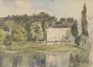 Uitzicht op het kasteel van Folembray, ca. 1831 door Paul Huet
