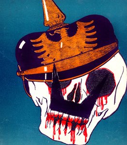 Karikatuur van Kaiser Wilhelm, 13 april 1916 door Paul Iribe
