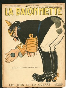 Omslag van "La Baionnette", Satirisch in Kleuren