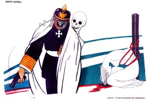 De dood vertelt keizer Wilhelm dat hij is onteerd door de moord op Edith Cavell, 13 april 1916