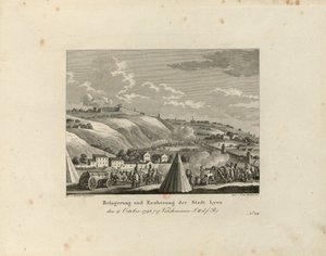 Belegering en inname van de stad Lyon: 9 oktober 1793, 1816-1818 door Paul Jacob Laminit