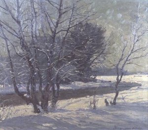 Winterlandschap door Paul Johann Walch