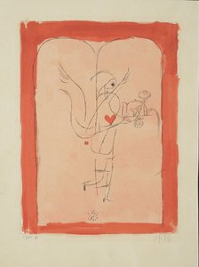 Een Genie Serveert een Klein Ontbijt, 1920 door Paul Klee