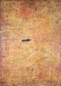 Pijl in de tuin (Pijl in een tuin) door Paul Klee