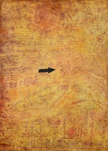 Pijl in de tuin door Paul Klee
