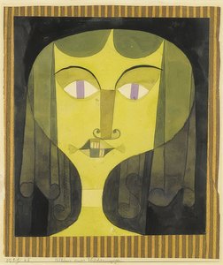Portret van een viooltjesogige door Paul Klee