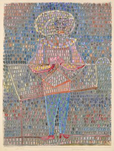 Jongen in kostuum door Paul Klee