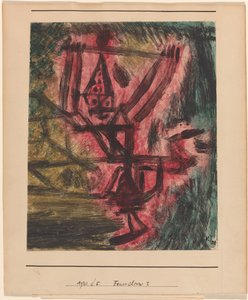 Feuer Clown I (Vuur Clown) door Paul Klee