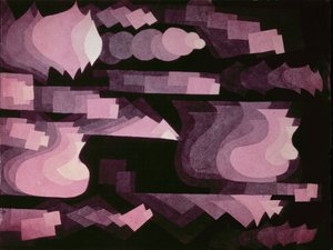Fuga in Rood door Paul Klee