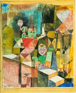 Introductie van het wonder Présentation du Miracle, 1916 door Paul Klee
