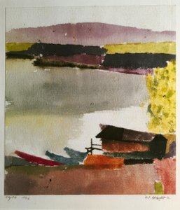 Kleine haven door Paul Klee