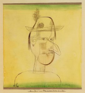 Komisch figuur uit een Beiers volksstuk door Paul Klee