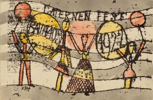 Laternenfest Bauhaus 1922 door Paul Klee