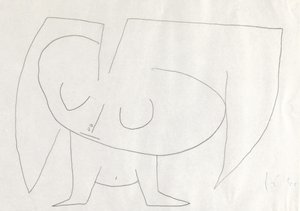 Meer vogel, 1939 door Paul Klee