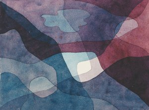 Berg en synthetische lucht door Paul Klee