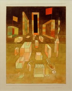 Niet-gecomponeerd in de ruimte door Paul Klee