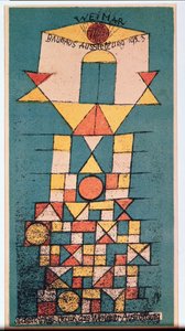 Ansichtkaart voor de Bauhaus tentoonstelling 