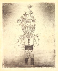 Prickle de Clown, of Stachel der Clown door Paul Klee