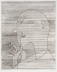 Rechnender Greis door Paul Klee