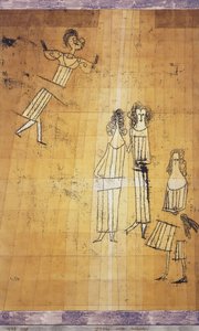 Scène onder Meisjes door Paul Klee