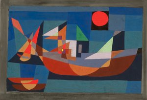 Schepen in Rust door Paul Klee