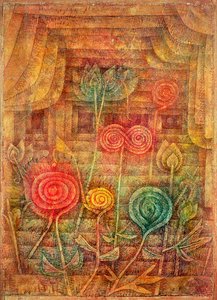 Spiraalbloemen door Paul Klee