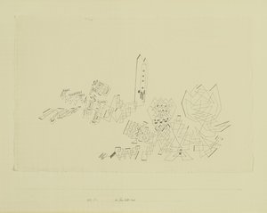 De toren weerstaat de aanval door Paul Klee