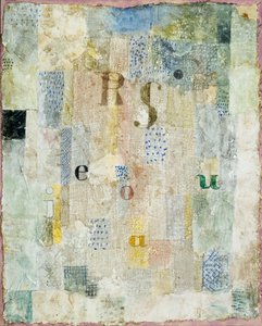 De vocale fabriek van de zangeres Rosa Silber door Paul Klee