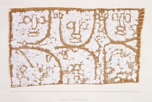 Drie figuren door Paul Klee