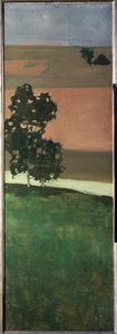 Uitzicht op de Aar-vallei, Zwitserland door Paul Klee