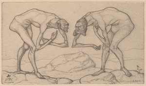 Twee Mannen, elkaar in hogere positie vermoedend, ontmoeten elkaar, 1903