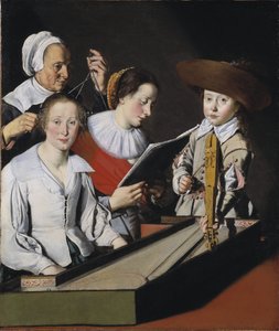 Een muzikaal feest, door La Tarte, Paul (?-1636) door Paul La Tarte