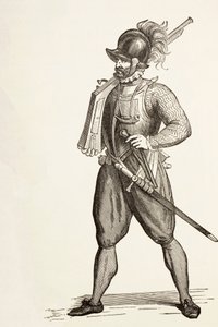 Arquebusier van de 16e eeuw. door Paul Lacroix