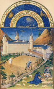 Juli - het kasteel van Poitiers door Paul Limbourg