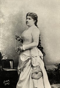 Portret van Marie felix , Miolan , Carvalho (foto) door Paul Nadar