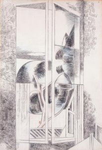 Riviera raam abstract door Paul Nash