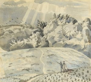 Het veldpad door Paul Nash