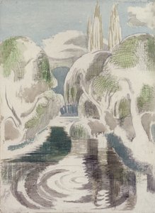 Het zwembad door Paul Nash