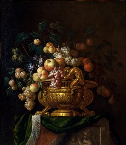 Stilleven met vaas en granaatappels door Paul Pillement