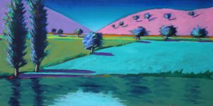 Meer van Castlemorton, 2021 (acryl op board)