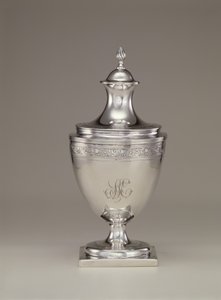 Suikerpot met deksel, ca. 1795 door Paul Revere