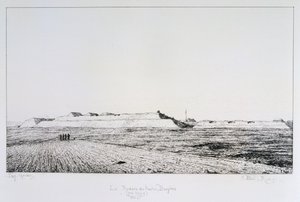 La Redoute des Haute Brugeres, Beleg van Parijs, 1870-1871 door Paul Roux