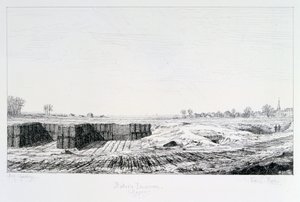 Pruisische batterij, Beleg van Parijs, 1870-1871 door Paul Roux