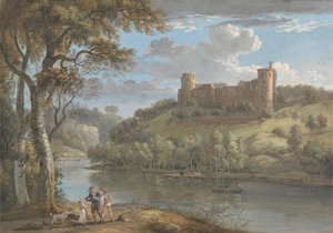 Bothwell Castle, vanuit het zuiden