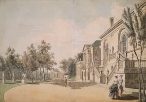 Chiswick House door Paul Sandby